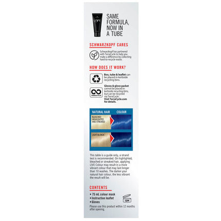 Schwarzkopf Live Colour Ultra Brights Electric Blue 75ml