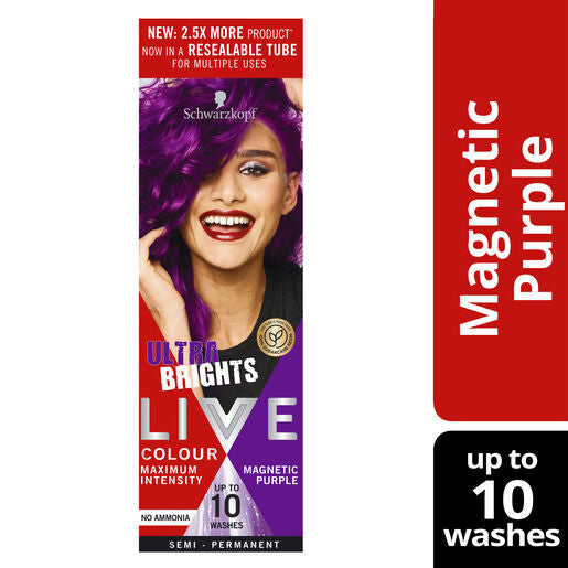 Schwarzkopf Live Colour Ultra Brights Magnetic Purple 75ml