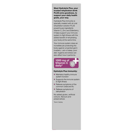 Hydralyte Plus Immunity Powder 10 Sticks
