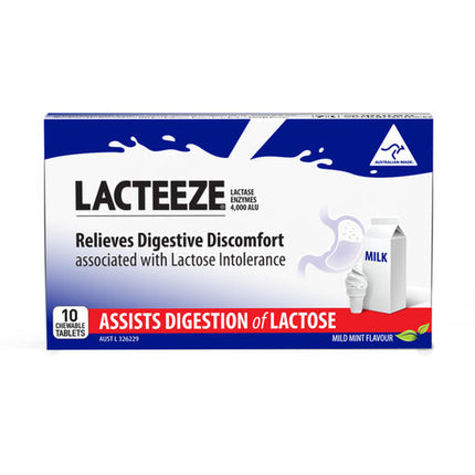 Lacteeze 10 Chewable Tablets