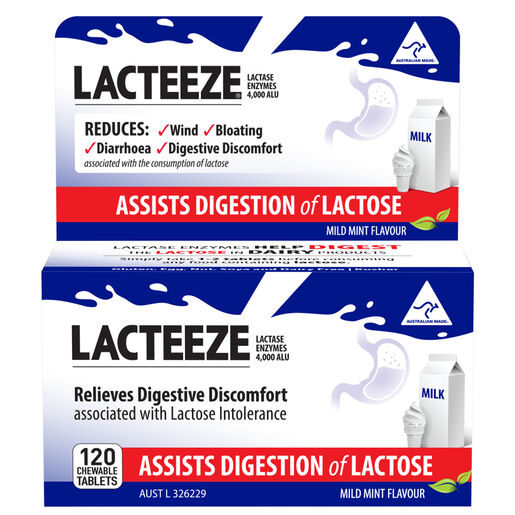 Lacteeze 120 Chewable Tablets
