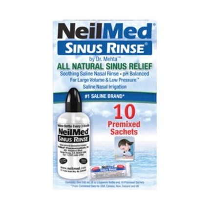 Neilmed Sinus Rinse Starter Kit Adlt 10 Premixed Sachets