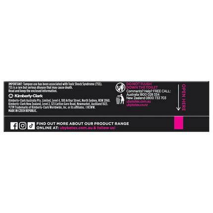 U By Kotex Super Slim Tampons 16 Pack