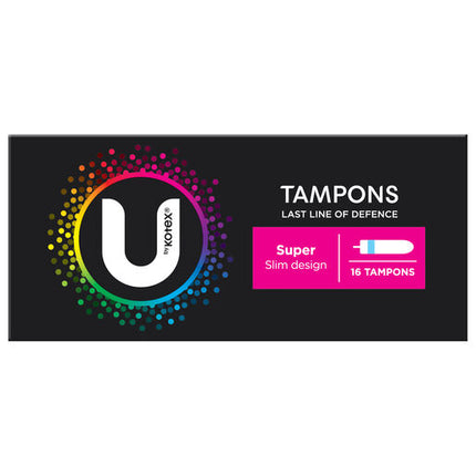U By Kotex Super Slim Tampons 16 Pack