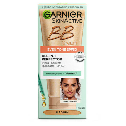 Garnier BB Cream All-In-One Perfector Even Tone Medium SPF50 50ml