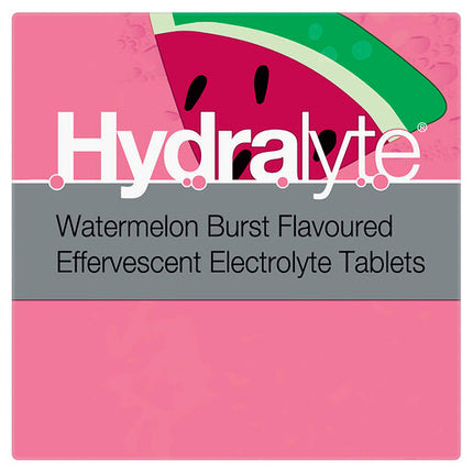 Hydralyte Effervescent Electrolyte Tablets Watermelon Burst 20 Tablets