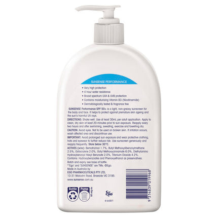 Sunsense Performance SPF50+ 500ml