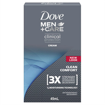 Dove for Men Clinical Protection Antiperspirant Deodorant Clean Comfort 45ml