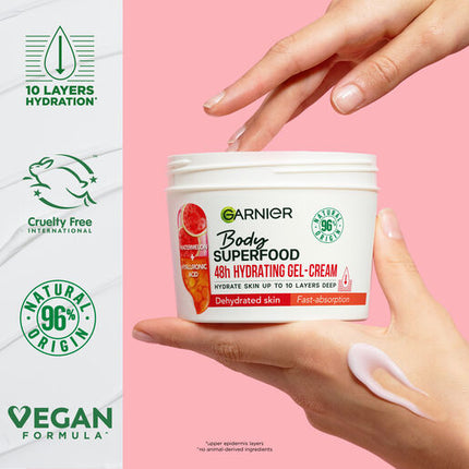 Garnier Body Superfood Watermelon & Hyaluronic Acid Nourishing Cream 380ml