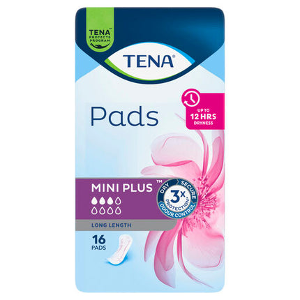 Tena Pad Mini Plus Long Length 16 Pack