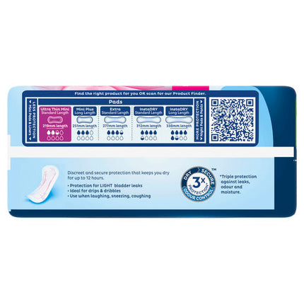Tena Pad Mini Ultra Thin Standard Length 20 Pack