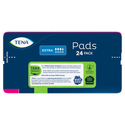 Tena Pads Extra Standard Length 24 Pack