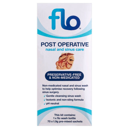 Flo Post Operative Nasal & Sinus Care Kit 70 Pack