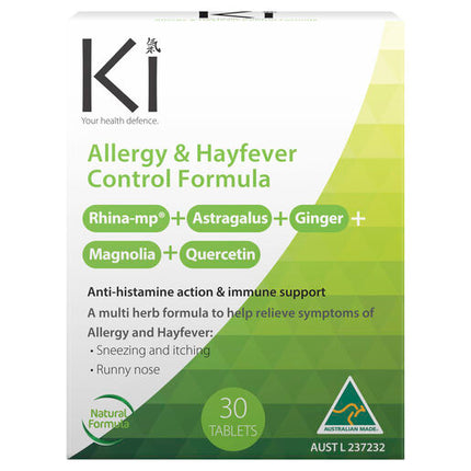 Ki Allergy & Hayfever Control Formula 30 Tablets