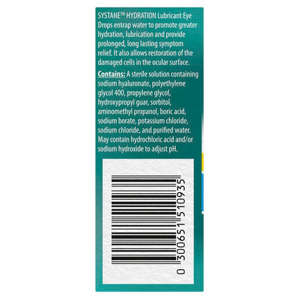 Systane Hydration Multi Dose Preservative Free Lubricant Eye Drops 10ml
