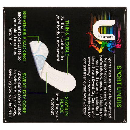 U By Kotex Sport Liners 30 Pack