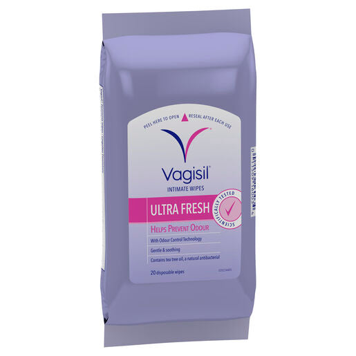 Vagisil Feminine Pouch Wipes 20 Pack