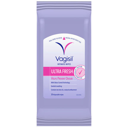 Vagisil Feminine Pouch Wipes 20 Pack