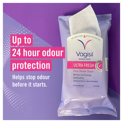 Vagisil Feminine Pouch Wipes 20 Pack