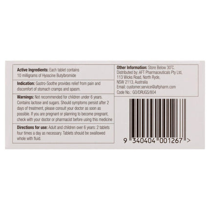 Gastro-Soothe 20 Tablets