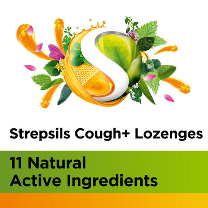 Strepsils Herbal Cough + Honey Lemon 16 Lozenges