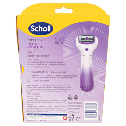 Scholl Expert Care 2-in-1 Electronic Foot File System