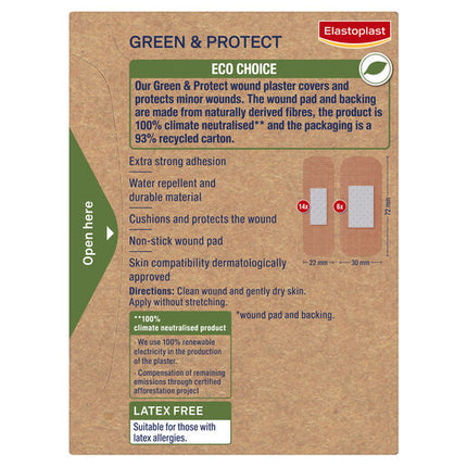 Elastoplast Green & Protect Strips 20 Pack