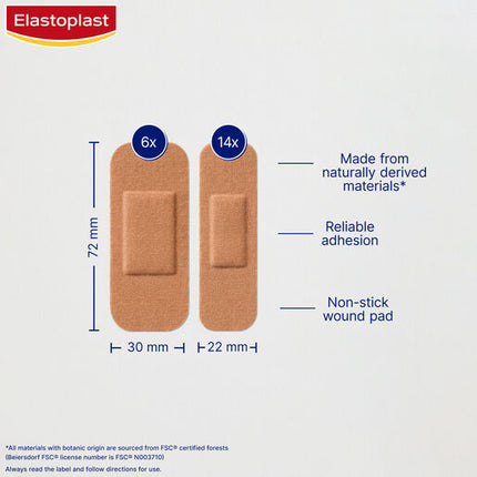 Elastoplast Green & Protect Strips 20 Pack