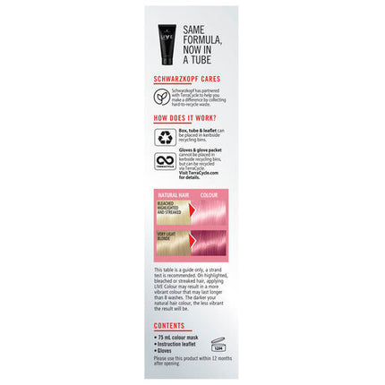 Schwarzkopf Live Colour Cotton Candy Pink 75ml