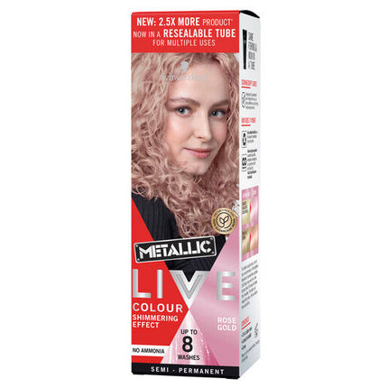 Schwarzkopf Live Colour Metallic Rose Gold 75ml