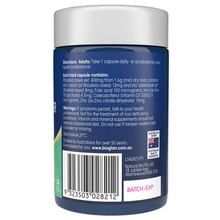 Bioglan Rhodiola Fatigue Fighter 30 Capsules