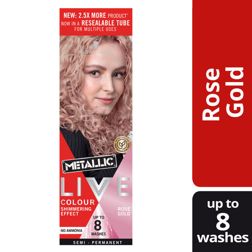 Schwarzkopf Live Colour Metallic Rose Gold 75ml