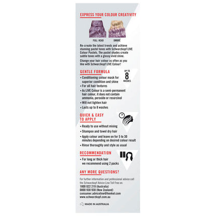 Schwarzkopf Live Colour Lilac Blush 75ml