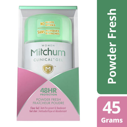 Mitchum Women Clinical Gel Deodorant Powder Fresh 57g