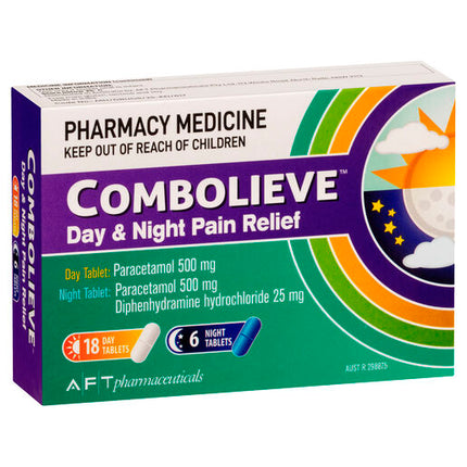 Combolieve Day & Night Pain Relief 24 Tablets