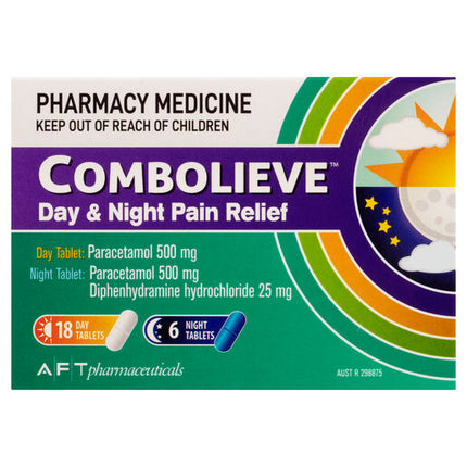 Combolieve Day & Night Pain Relief 24 Tablets