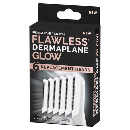 Flawless Finishing Touch Dermaplane Glow Replacement Heads 6 Pack