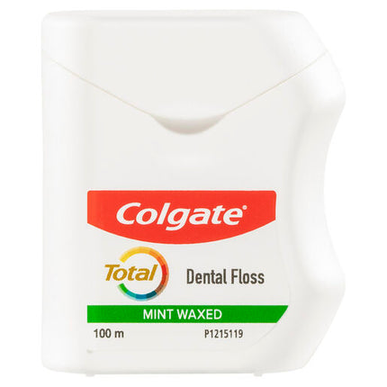 Colgate Dental Floss Total Mint Waxed 100m