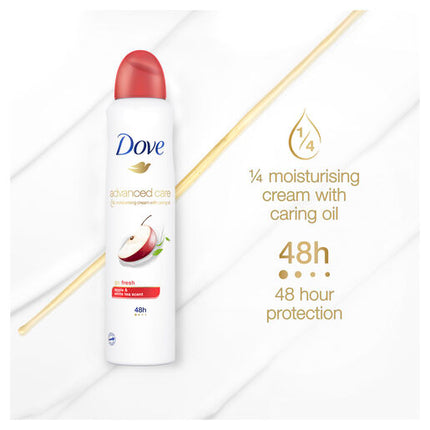 Dove Advanced Care Antiperspirant Deodorant Go Fresh Apple & White Tea 220ml