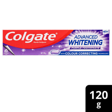 Colgate Advanced Whitening Purple Toothpaste 120g