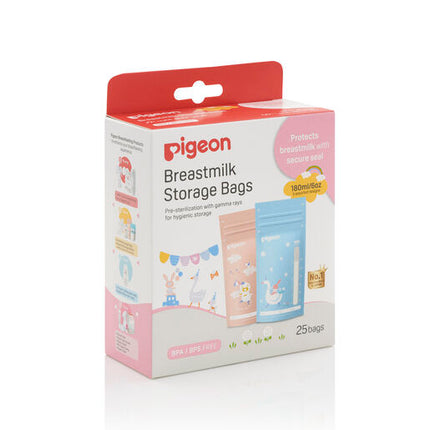 Pigeon Breast Milk Storage Bags 180ml 25 Pack