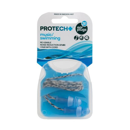 Protech Noise Control Music Swimming Earplugs 1 Pair