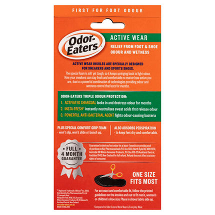 Odor-Eaters Active Wear Maximum Strength 1 Pair