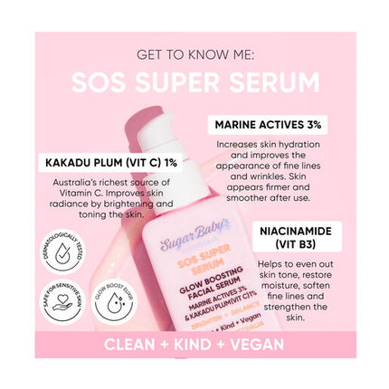SugarBaby SOS Super Serum Glow Boosting Facial Serum 40ml