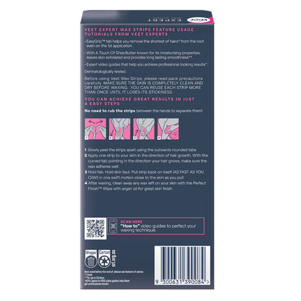 Veet Expert Legs & Body Wax Strips 20 Pack