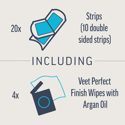 Veet Expert Face Wax Strips for Sensitive Skin 20 Pack
