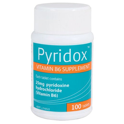 Pyridox Vitamin B6 Supplement 100 Tablets