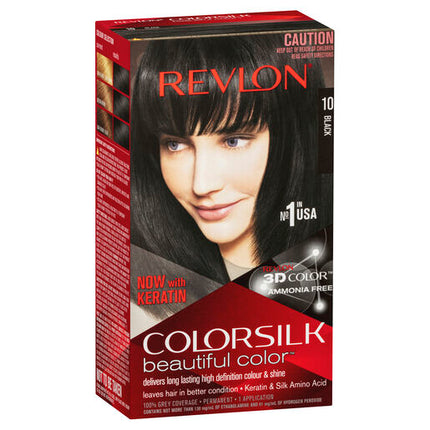 Revlon ColorSilk Permanent Haircolor 10 Black
