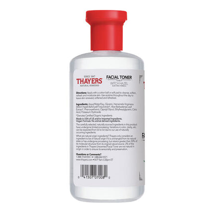Thayers Unscented Alcohol Free Toner With Witch Hazel Aloe Vera 355ml