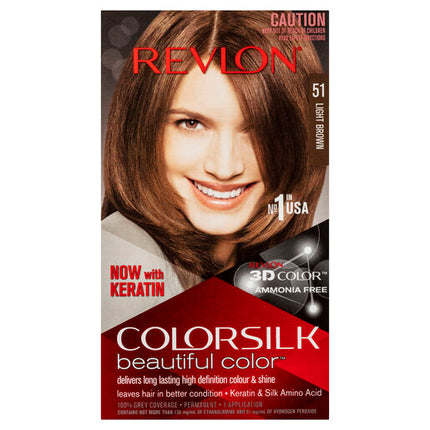 Revlon ColorSilk Permanent Haircolor 51 Light Brown